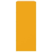 Highboard Senfgelb 67x39x95 cm Stahl - Gelb - Übersicht 7