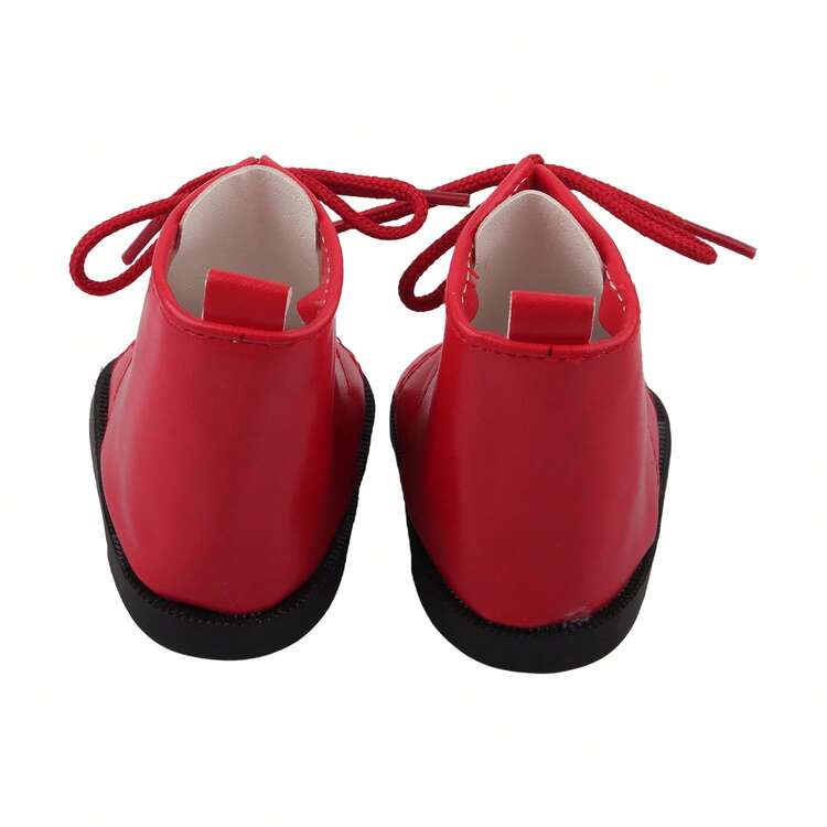 1 双 18 英寸重生婴儿娃娃鞋，冬季美国娃娃系带皮靴，时尚可爱的娃娃鞋，儿童玩具娃娃配饰，万圣节、圣诞节礼物，圣诞袜填充物，节日派对，家居装饰，收藏品 - 彩色 - 查看 8