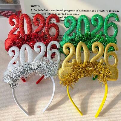 2026新款圣诞装饰发箍，适合新年、除夕、圣诞节及各种节日装饰，是派对和聚会的理想之选。可作发箍、发冠、发圈、圣诞礼物、送给女友的生日礼物、派对发带、女士发箍等。