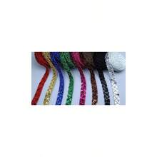 Sequin Lace Trim Gimp Braid Lace Ribbon Glitter Sequin Trim Crafts, Embellishments, Costume Accessories 10 Yards Black - 綠色 - 查看 8