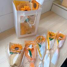 [320pcs/Pack] Soft Golden Fiber Cleaning Sticks - Chenille Fiber Craft Material, Suitable For DIY Flower Arranging Sets - Graduation, Wedding, Valentine's Day Gift Bulk Supply - Multicolor - View 11