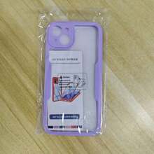 Hadaasi 1pc Soft TPU Bumper + Hard PC Back 2-In-1 Full Coverage Transparent Phone Case With Front Screen Protector, Compatible With IPhone 17 Pro/17 Pro Max/Air/17/16/16E/16 Pro Max/15/14/13/12/11 Pro Max/Plus/SE2/SE3, Galaxy M36/S25 FE, 12/13C/12C/Note 12 Pro/NOTE14 PRO+/NOTE13 PRO/NOTE13 PRO+, POCO M6 PRO, Reno14 Pro/Reno14 F, Hot 60 Pro/Hot 60 Pro+ - Mauve Purple - View 13