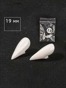 1 对独特的吸血鬼尖牙装饰，男女通用万圣节舞台道具派对配件 - 彩色 - 查看 11