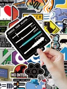 Bộ 60 miếng dán lập trình dễ thương và vui nhộn - Những miếng dán dành cho nhà phát triển lập trình cực chất để trang trí laptop, bình nước, sổ tay. - Nhiều màu - Xem 4