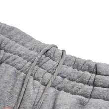 Adidas Originals 3S WIDE SWEATPANTS, Knitted Loose Casual Running Pants For Women, JV7476 - Medium Heather Grey/Black - View 6
