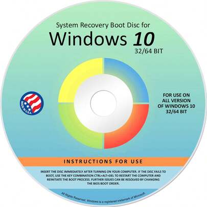 Ralix Reinstall DVD For Windows 10 All Versions 32/64 Bit.Recover, Restore, Repair Boot Disc, And Install To Factory Default Will Fix PC Easy!