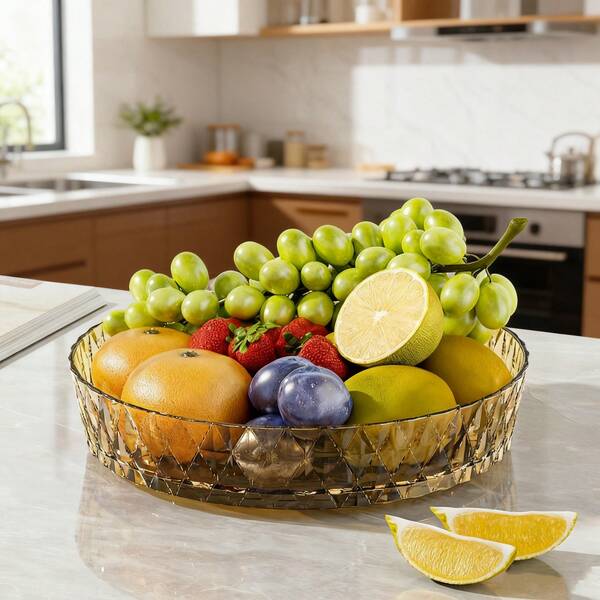 360° Rotating Kitchen And Bathroom Storage Organizer - Multi-Functional Tray, Suitable For Spices, Condiments, Cosmetics And Small Bottles, Multi-Purpose Countertop Design With Textured Surface, Spice Rack Rotatable Design