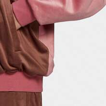 Adidas Jachetă retro Clover cu guler înalt, model patchwork, pentru femei