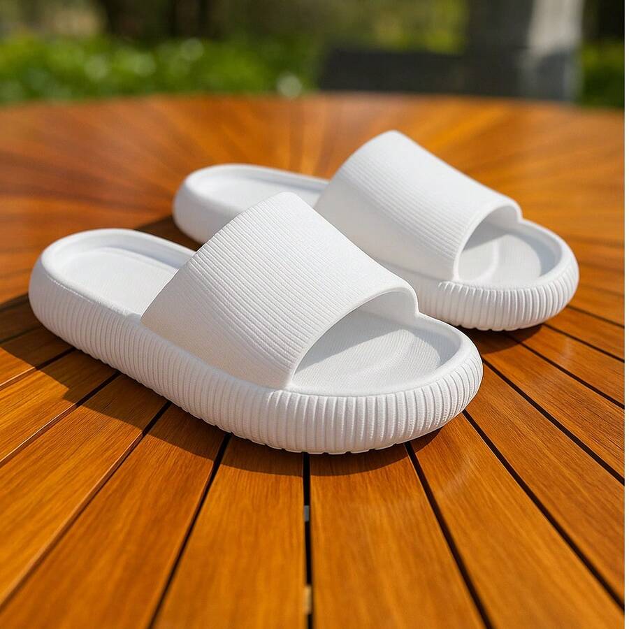 Cloud Slide Flip Flop Mega Promotion Official Black - White - View 1