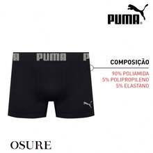 Kit 2 Puma Microfiber Seamless Boxer Briefs Original Box - 1 黑色 1 藍色 - 查看 5
