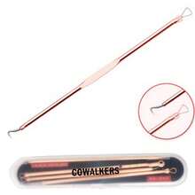 Kit de 4 Piezas de Herramientas de Acero Inoxidable Rosa Metálico para Eliminar Espinillas y Blemishes - Cuidado Facial para Mujeres y Hombres - Rosa Metálico - Ver 3