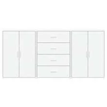 Sideboards 3 Stk. Weiß 60x31x84 cm Holzwerkstoff