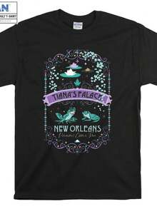 Tiana's Palace New Orleans Logo T-Shirt Hoodie Kids Child Tote Bag Tshirt - màu đen - Xem 1