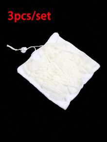 1/2/3 件/套二合一可扩展淋浴球、超柔软沐浴海绵（带皂基设计和去角质褶边）、大型双纹理身体磨砂膏（可温和清洁并带来浅米色柔滑效果）、浴室配件、浴缸装饰用品、装饰性浴室用品、耐用浴室工具 - 均碼 - 查看 14