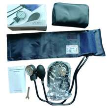 Manual Arm Style Blood Pressure Monitor With Stethoscope, With Black Storage Case, Convenient To Carry, Aneroid Sphygmomanometer With Adult Cuff