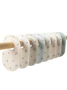 8 piezas/set Divisores de armario para bebé - Separadores de percha de madera de doble cara para organizar la ropa del bebé, organizador de armario para bebé, organización de la guardería para ropa de bebé recién nacido a 2 años, niño y niña, regalo de ducha de bebé, decoraciones para la habitación - Multicolor - Ver 9