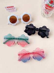 1/2/3/4/6副可爱向日葵时尚儿童太阳镜，仅含展示卡，不含运费 - 彩色 - 查看 8