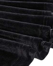 HalloweenMorticia Addams Costume Women Morticia Halloween Dress Long Sleeve Off Shoulder Maxi 1950s Dress2025 - 黑色 - 查看 9