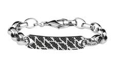 Police Pulseira de aço inoxidável masculina da polícia - Prata - Ver 1
