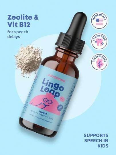 LingoLeap para Niños - Gotas de Zeolita con Vitaminas B - Apoya el Aprendizaje del Habla
