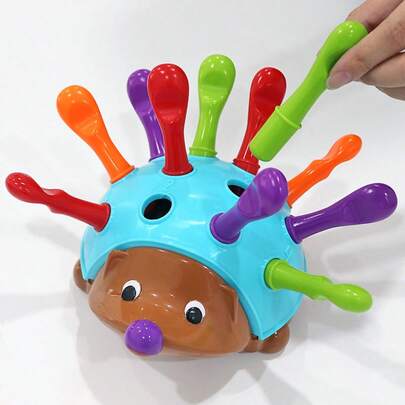 Brinquedo Educacional Do Bebê Ouriço Para O Presente De Natal Treinamento Da Coordenação Mão-Olho