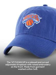 New Era KNICKS Baseball Cap Sports Sun Protection Breathable Comfort Logo Versatile Good Elasticity Printed Daily Gym Outing Streetwear School Travel K-RGW14GWS-RYJ - blue - View 4