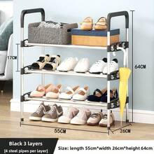 1 Pezzo Portascarpe salvaspazio, mobile, 3/4/5/6/7 ripiani in metallo e plastica, leggero, facile da montare, portabile da terra, adatto per case, dormitori, ingressi