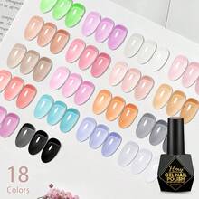 FTMY Fashionable, Casual Convenient Peel-Off 7ml 2PCS Transparent Color, Colorful Glitter Gel Nail Polish.A Perfect Small Gift For Girls, Wives And Girlfriends On Halloween, Christmas And Valentine's Day. Suitable For Parties, Gatherings And Outdoor Trips, It Is A Must-Have For Taking Photos. Multiple Colors Are Available For You To Choose From. - 紫色 - 查看 8
