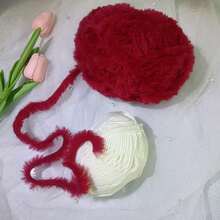 1 peça de 100 gramas de fio supermacio, colorido, grosso e fofo, para tricô e crochê, chapéu, cachecol, cobertor, bolsa