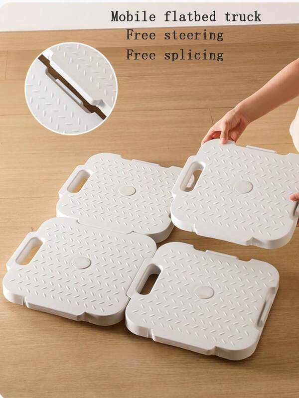 Beweglicher Flachbett-Wagen für den Heimgebrauch, vielseitiges verbindbares Design, rollen-förmiger Schildkröten-Pflanztopf für einfaches Gärtnern, idealer Möbel- und Schwerlastgegenstand-Transportwagen, kompakter kleiner Rollwagen für mühelosen Transport, perfekt für saisonale Dekoration, Feiertagsvorbereitung und tägliche Organisation, steigern Sie die Effizienz Ihres Zuhauses mit diesem stilvollen und funktionalen Nutzwagen