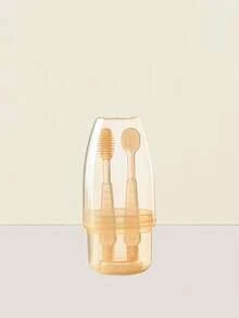 6 Stück Baby transparente Fingerzahnbürste, Kinder weiche Silikon Fingerschutz Zahnbürste, Baby Baby Baby Zähne Bürste - Weiche Baby Zahnbürste - Ideal für Zahnen und Mundreinigung - Toll für Kinder und Babys, Bestes Geschenk für Babys, Babyartikel