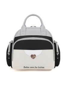 1 Balo đa năng cho mẹ, dung tích lớn có túi cách nhiệt, thiết kế phối màu thời trang, thích hợp cho các chuyến đi chơi chăm sóc bé và du lịch ngắn ngày cho các bà mẹ - Nhiều màu - Xem 14