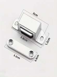 8/4 件装不锈钢磁性柜门锁，适用于衣柜、鞋柜等。 - 彩色 - 查看 4