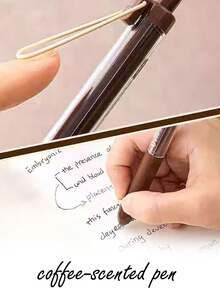 4 canetas de gel retráteis de secagem rápida e alta estética com aroma de café, canetas para exames e resolução de problemas para estudantes, canetas esferográficas embaladas, corpo de caneta de camada dupla, artigos de papelaria para escritório, canetas de ponta fina, itens essenciais para a volta às aulas; presente de Halloween, Dia dos Pais, Dia das Mães, Dia dos Namorados, Ação de Graças, Páscoa, Natal, aniversário e feriados; para presentear amigos e familiares; adequada para casamentos e cerimônias escolares