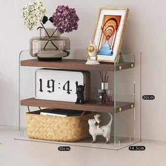 Multi-Layer Desk Organizer Rack, Tiered Shelf For Storage, Display Makeup Cosmetics, Books, Cups On Desk