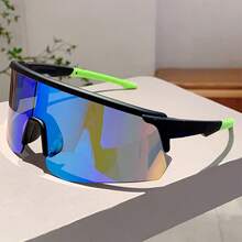 Nuevas gafas deportivas de montura grande con revestimiento colorido, de una sola pieza, para deportes al aire libre como ciclismo, senderismo y esquí - Multicolor - Ver 6