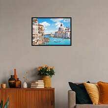 1000片拼图玩具，尺寸70厘米*50厘米，油画风景卡通图案，成人减压，装饰艺术品，适合万圣节、圣诞节、生日礼物 - 彩色 - 查看 7