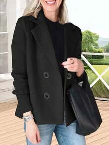 Women Coats - Black - View 3