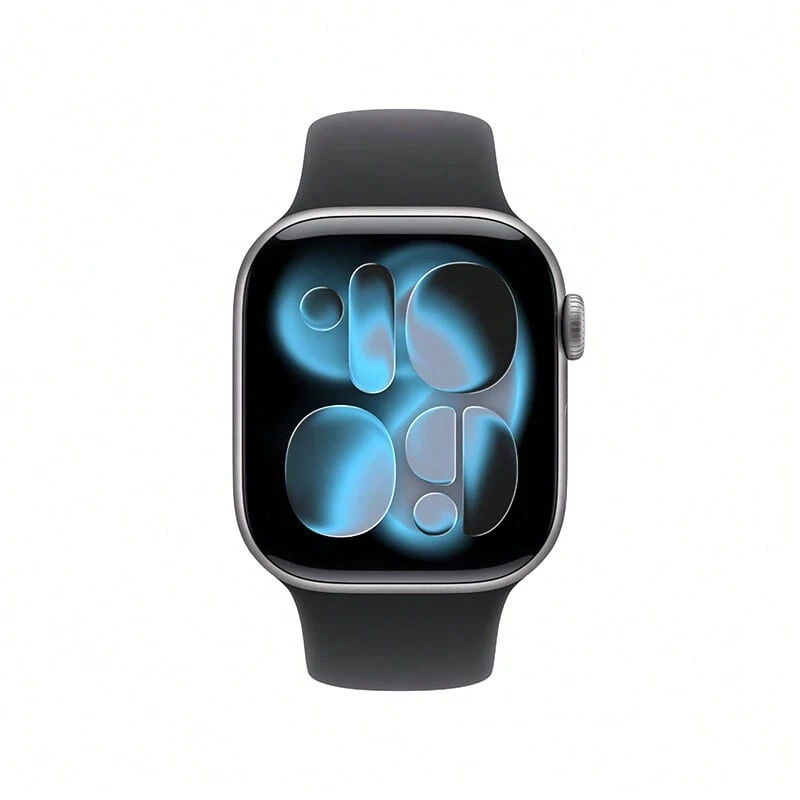 Apple Watch S11 智慧手錶GPS版 精準GPS定位 鋁金屬錶殼 多運動模式 50公尺防水 長效電池 智慧通知 太空灰+黑色 - 深空灰色+黑色 - 查看 1
