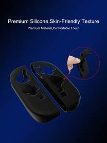 2pcs Silicone Protective Covers For Nintendo Switch 2, Anti-Drop, Anti-Slip, Anti-Scratch, Sweat-Proof, Enhance Grip Feel - Multicolor - View 2