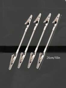 4 件重型多用途鳄鱼夹支架 - 可弯曲设计，适用于办公室、家庭、实验室工具 - 兼容蚊香、笔记、电缆 - 耐用铝合金结构、优质材料、多功能握把、电缆整理器，非常适合办公室工作人员