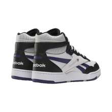 Reebok White Bb 4000 II Mid Unisex Tennis Shoes - Black and White - View 5