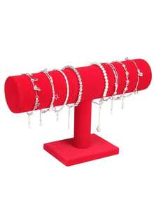 1pc Jewelry Display Stand, Velvet Watch Display Stand, Watch Storage Rack, Jewelry Storage Rack, Multi-Functional Desktop Jewelry Stand, Bracelet, Bracelet, Necklace Storage Rack, Jewelry Watch Storage Accessories, Home Essentials, Dressing Table Storage And Organization, Suitable For Bracelets, Bracelets, Necklaces, Watches, Etc., Gifts For Women, Holiday Gifts, Christmas Gifts.