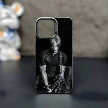 Leon R-Resident Kennedy E-Evil 4 Phone Case Cover Compatible With  16,15,14,13,12,11,Mini,Pro,MAX Black Matte Shockproof Cover, Compatible With  17 Case,  17 Pro Case,  17 Pro Max Case - Z1 - Xem 5