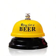 Joivida 1pc Cartoon Metal Handheld Service Bell In Yellow/Pink/Coffee Color Restaurant, Reception, Pet Training, Game, Teacher, Lunch, Bar Or Hotel Best Gifts Birthday Graduation - Yellow - View 6