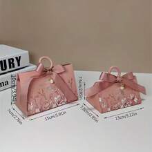 10 件彩色铝箔纸礼品盒,复古三角形仿珍珠花卉手持糖果盒,圣诞节/新年礼品包装盒 - 适用于松饼、蜡烛、珠宝礼品、母亲节/婚礼/生日/周年纪念派对用品,三角形糖果盒,非常适合婚礼、生日和夏季派对,包装盒,婚礼装饰,婚礼,礼品盒,婚礼用品,婚礼回礼,礼品盒,婚宴装饰,圣诞礼品包装盒 - 彩色 - 查看 9