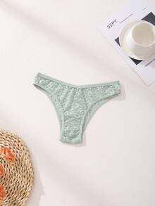 Bộ 5 chiếc quần lót bikini không đường may gợi cảm dành cho nữ, kiểu dáng ren chữ V, họa tiết da báo và màu trơn, chất liệu mềm mại, thoáng khí, phù hợp cho yoga, thể thao và mặc hàng ngày. - Nhiều màu - Xem 4