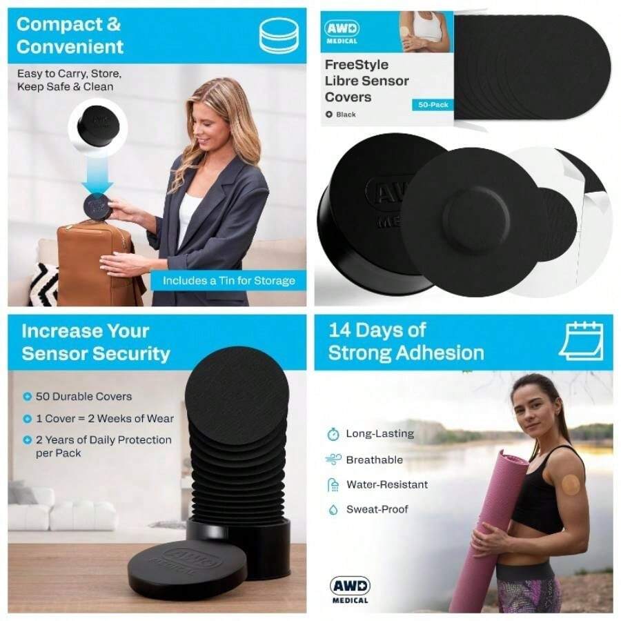 - u201CCubiertas para Sensores Libre Parches Adhesivos para Brazos de 14 Das para Kit de Sistema CGM Contin - inicial - Ver 1