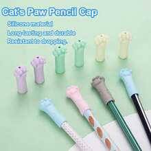 1 pieza/10 piezas/30 piezas/50 piezas Borradores con forma de pata de gato lindos - Regalo de relleno de Navidad. Colores pastel - Topes de lápiz con soporte para escribir, material de PP duradero, adecuado para la escuela, la oficina, el hogar - Compatible con bolígrafos, lápices, marcadores - Ideal para estudiantes, maestros, amantes de los gatos - Suministros de papelería a granel, artículos escolares esenciales, diseño divertido, superficie suave, accesorio funcional, trabajadores de oficina