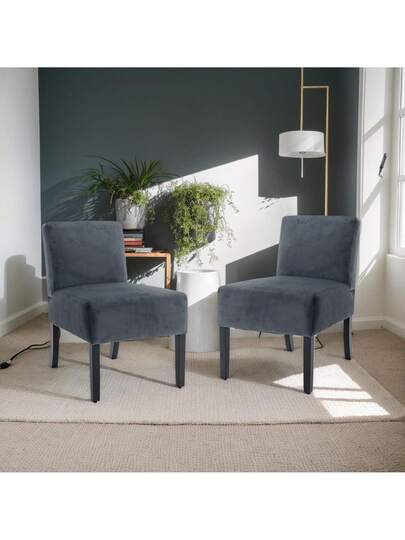 Dining Chairs, Vanity Chair, Thickened Cushions, Padded Seats, Bureau Living Room Armchairs view 2